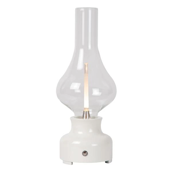 Lucide JASON - Lampe de table Rechargeable - Batterie/Piles - LED Dim. - 1x2W 3000K - 3 StepDim - Blanc - DETAIL 2